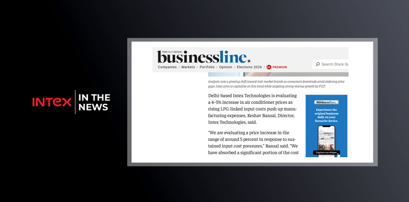 AC makers may raise prices; Intex plans hike as costs surge