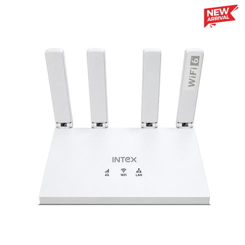 INTEX 4G Wi-Fi Router with Four External Antennas