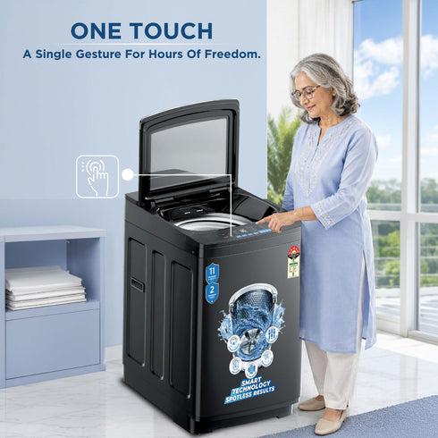 Intex FA10MBGL 10KG Fully Automatic Top Load Washing Machine (Metal Body)