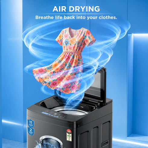 Intex FA10MBGL 10KG Fully Automatic Top Load Washing Machine (Metal Body)