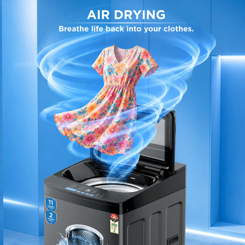 Intex FA10MBGL 10KG Fully Automatic Top Load Washing Machine (Metal Body)