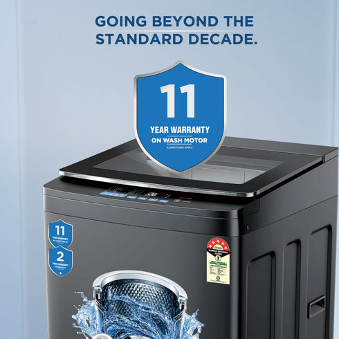 Intex FA10MBGL 10KG Fully Automatic Top Load Washing Machine (Metal Body)