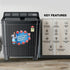 INTEX Ebony Series 8.0 Kg Semi-Automatic Top Load Washing Machine (SA80BGFG1)