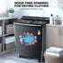 INTEX Ebony Series 10KG Semi-Automatic Washing Machine (SA10BKFG) – Black