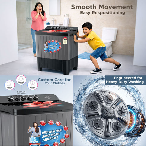 Intex SA14BKHG 14KG Semi-Automatic Washing Machine