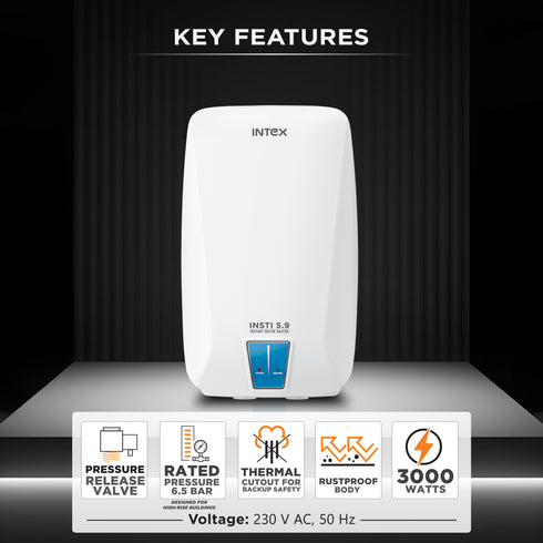 Intex INSTI Instant Water Heater (3 & 5.9 Litres)