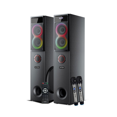 Intex TITAN 3000 (D) | 2.2 Tower Speaker (300W Power & 10" Wooferx2)
