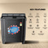 INTEX Ebony Series 9.0 Kg Semi-Automatic Top Load Washing Machine (SA90BKFG)
