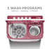 Intex 14 KG Semi-Automatic Washing Machine (Burgundy & White) - SA14BDPT
