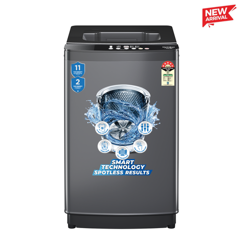 Intex FA80MGGL 8Kg Fully Automatic Top Load Washing Machine - Metal Body