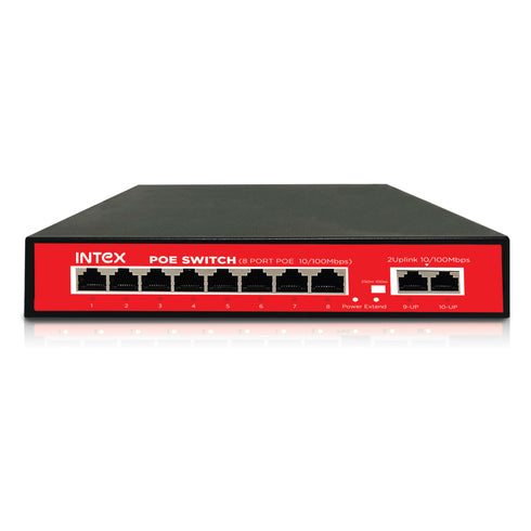 INTEX PoE 8CH Network Switch - 8CH+2UG