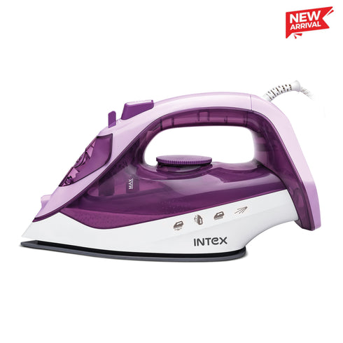 Intex Glidex Steamax 2200W Steam Iron with Ceramic Coated Soleplate & Steam Boost