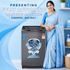 Intex FA80MGGL 8Kg Fully Automatic Top Load Washing Machine - Metal Body