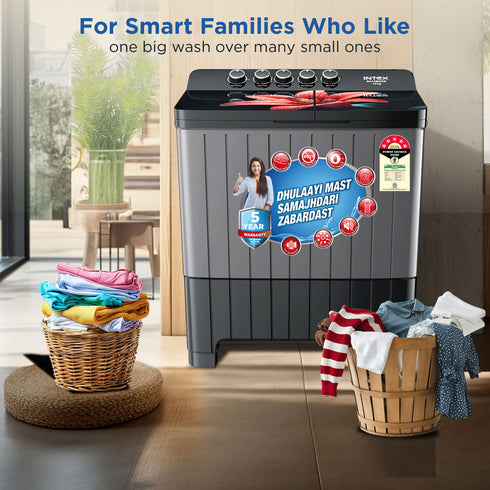 Intex SA14BKHG 14KG Semi-Automatic Washing Machine