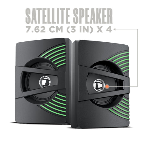 Roar 700 | 4.1 Multimedia Speaker (Bluetooth, USB, TF card, AUX, & FM)