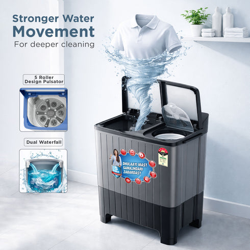 Intex SA14BKHG 14KG Semi-Automatic Washing Machine