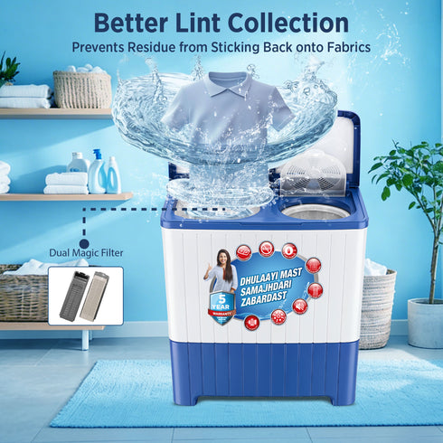 Intex SA12BLHG 12KG Semi-Automatic Washing Machine