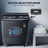 INTEX Ebony Series 10KG Semi-Automatic Washing Machine (SA10BKFG) – Black
