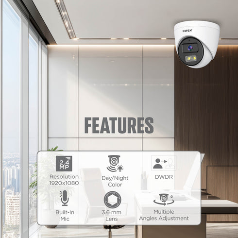 Intex AHD Dome 2.4MP CCTV Camera