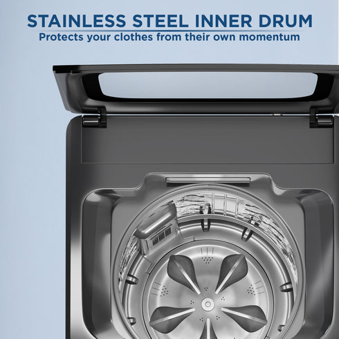 Intex FA80MGGL 8Kg Fully Automatic Top Load Washing Machine - Metal Body