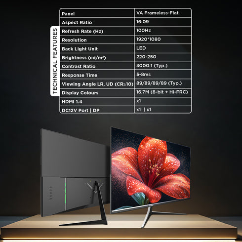 INTEX 32 Inch Full HD Flat Gaming Monitor