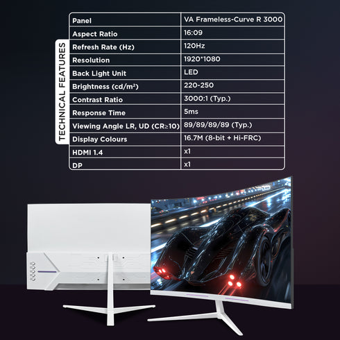 INTEX 27 Inch Curved Monitor
