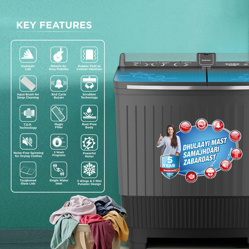 Intex SA90BGHG Semi-Automatic Washing Machine