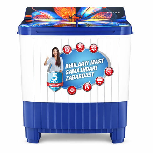 Intex 8 KG Semi-Automatic Washing Machine – SA80BWFG