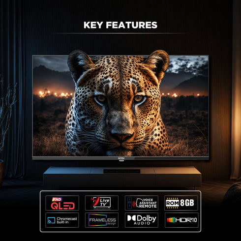 Intex LED-GQV4308 Full HD QLED Smart Google TV - 108 cm (43 Inch)