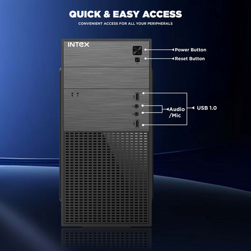 INTEX IT-1605 W SMPS & USB Computer Cabinet