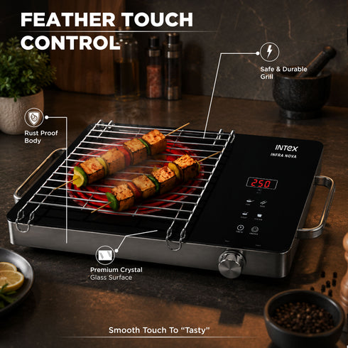 INTEX Infra Nova 2200W Infrared Cooktop – Fast, Safe & Efficient Cooking