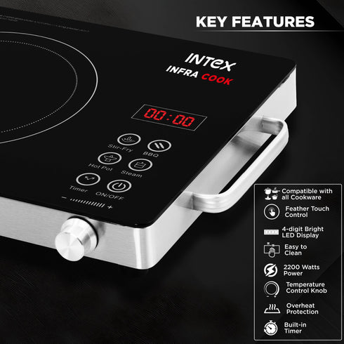Intex Infra Cook 2200W Infrared Cooktop