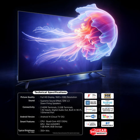 Intex LED-SFFV4360 43" FHD Smart TV