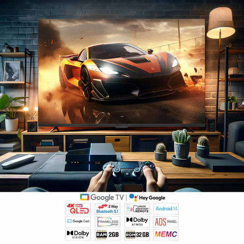 Intex 50" QLED Google TV | LED-GQ5021 (127 cm)