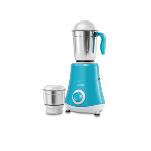 Intex Mixer Grinder – 500W, 2 Jars Electric Citrus Juicer (Blue)