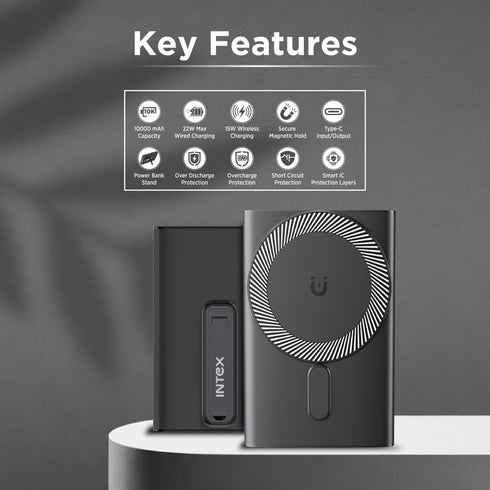 INTEX Strong Nova PD QC 10K Poly 10000mAh Wireless Power Banks