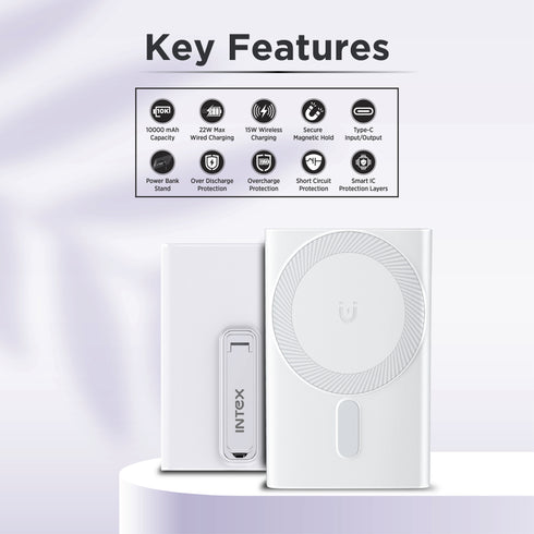 INTEX Strong Nova PD QC 10K Poly 10000mAh Wireless Power Banks