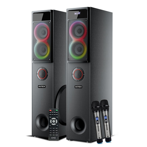 Intex TITAN 3000 (D) | 2.2 Tower Speaker (300W Power & 10" Wooferx2)