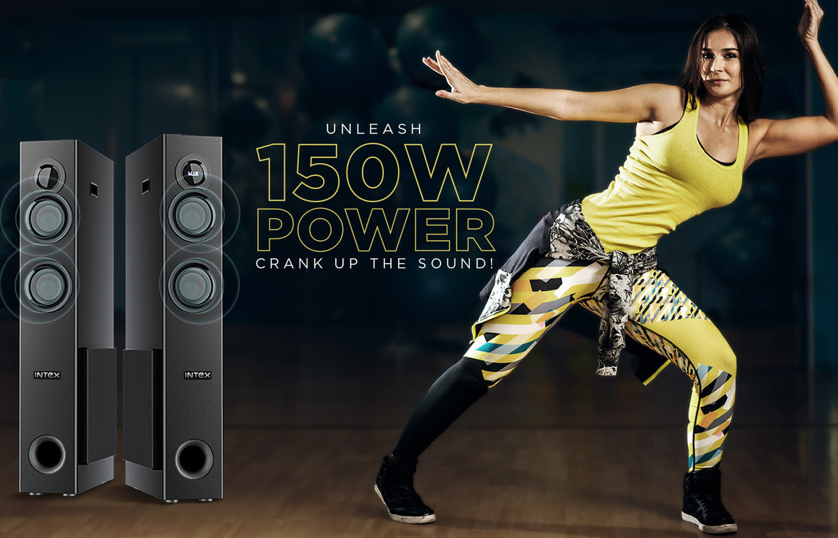 Best Tower Speaker Under 10000 Intex TW 13503 FMUB Tower Speaker
