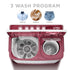 Intex 11 KG Semi-Automatic Washing Machine (Burgundy & White) - SA11BDPT