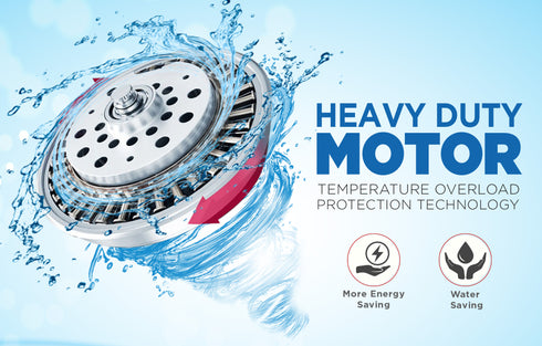 SA80DBFG | 8 KG Semi-Automatic Washing Machine (Black & Orange)