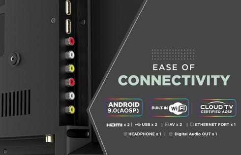 Intex 1m (32") HD Smart Android 9.0 LED TV (LED-SHF32103)