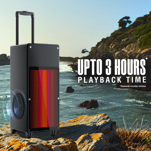 Intex Thriller 1000 | Trolley Speaker (100W Power & 3 Hours of Playback)