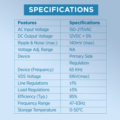 Intex 4-Channel 36W CCTV Power Supply Adapter (12V)