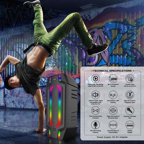 Boombox 8000  - DJ Party Speaker