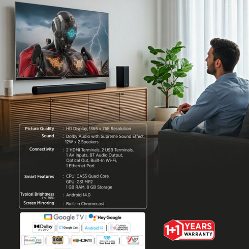 Intex LED-G3231 32" HD Smart LED TV