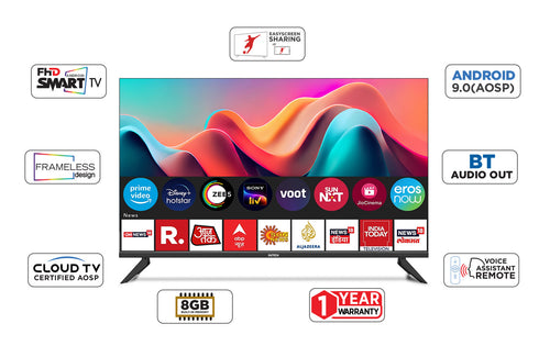 Intex 40" FHD Smart Android 9.0 LED TV | LED-SHV4041
