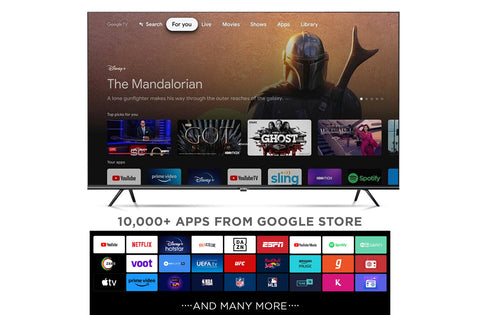 Intex 55" 4K Ultra HD Google TV | LED-SGQV5501 (1m 38cm)