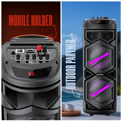 Intex Thriller 1100 | Trolley Speaker (110W Power & 3 Hours of Playback)