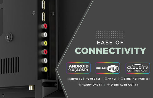 Intex 40" Full HD Smart Android 9.0 LED TV | LED-SHF4038